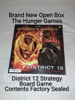 Brand New Open Box The Hunger Games District 12 Strategy Board Game (Contents Are Factory Sealed)