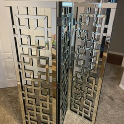 Geometric Mirrored Screen Divider 