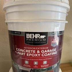 BEHR PREMIUM 5 gal. Deep Base Self-Priming 1 Part Epoxy Interior/Exterior Concrete and Garage Floor Paint
