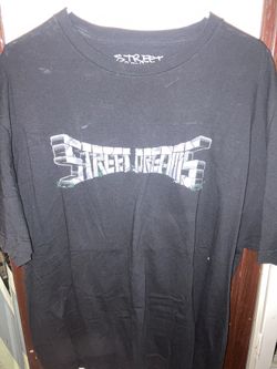 Y2K Street Dreams Black T-Shirt Mens (L)