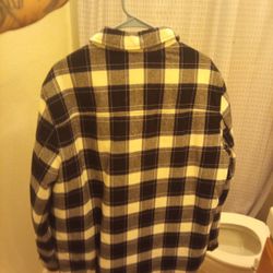 A Brand New Levi  Jacket Checkers Black White And Little Blue Brand New 