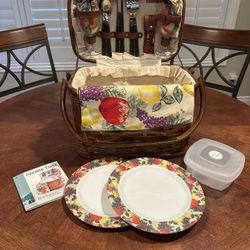 NEW Picnic Time Romance Picnic Basket 
