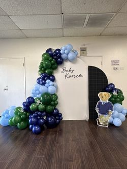 Balloons and backdrop