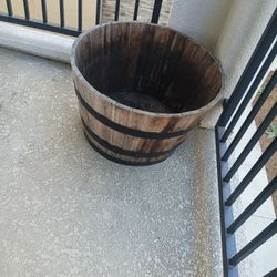 Have A Barrel I Used It For A Fairy And I Put Soil Don't Need It No More
