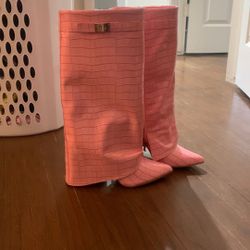 Pink Fashion Nova Boots