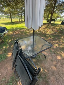 Patio table set