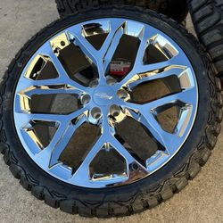 24" Chevy Silverado Wheels Tires Tahoe Rim Yukon Escalade Sierra 6x5.5