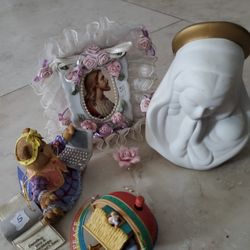 Virgin Mary Candle Holder