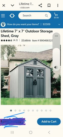 Lifetime shed grey