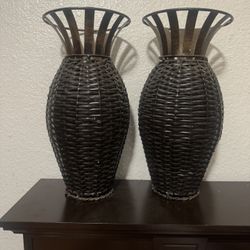 Wicker Vases- Decoration 