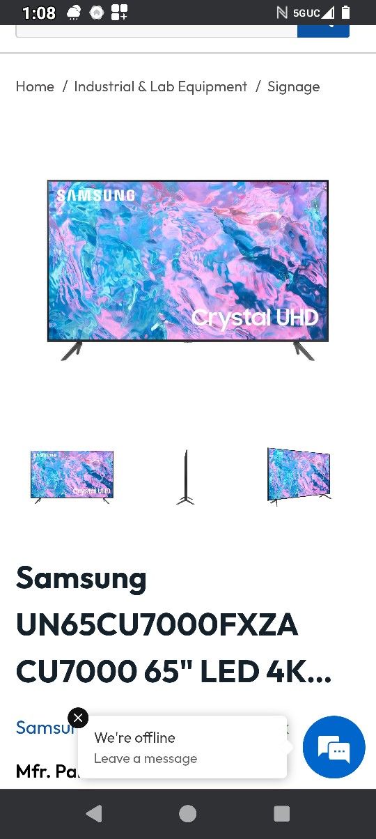 Tv 65 Inches New $$ 380 B .Offer
