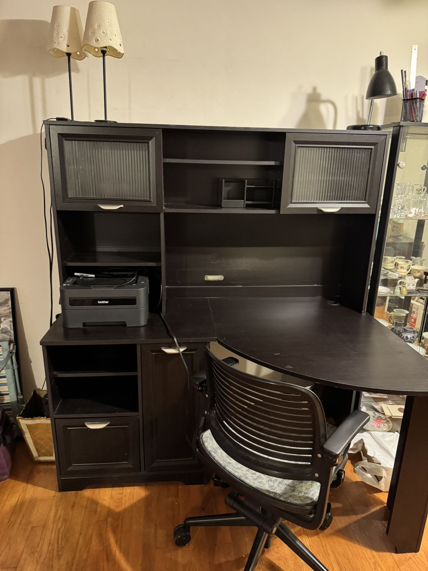 Desk with Hutch And Chair