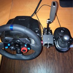 Logitech G29 Wheel With Pedal, Shifter, And Handbreak Works On PC/ps4/ps5