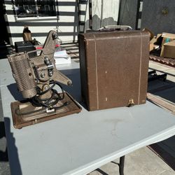 Vintage Keystone 8mm Movie Projector With Case