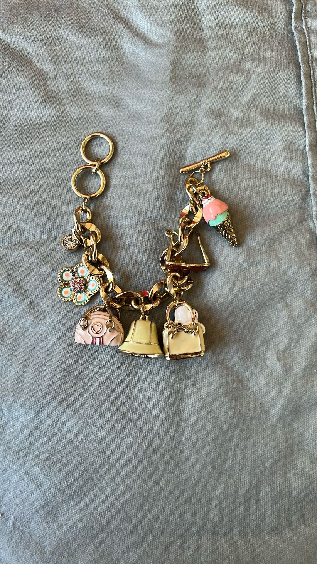 Y2K Charm Metal Bracelet Pastel