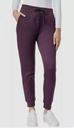 32 DEGREES Women's Tech Fleece Jogger small purple sweatpants