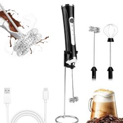 TonJin USB-C Rechargeable Milk Frother – Brand New!