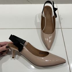 Women’s Beige Nude Heels Shoes 