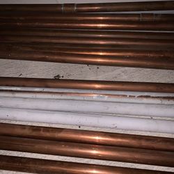 Copper Pipes and Connector- 1.5 Inches (1 1/2”) 226 Linear Feet. $8 Per Ft