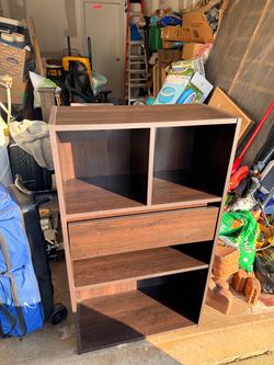 2 dressers one shelving