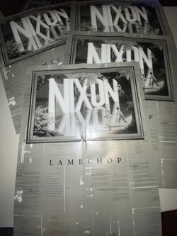 (4) LAMBCHOP Nixon 2000 Merge Records 16" X 21" Promo Poster