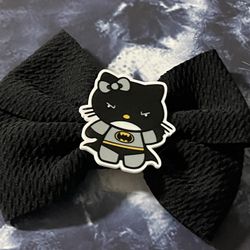 Batman Hello Kitty Hair Bow