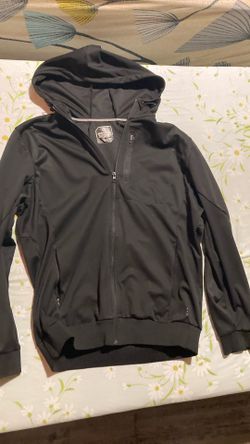 Mondetta Men's Black Outdoor Project Full Zip Jacket Hooded Water Resistant