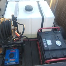 Pressure washing trailer