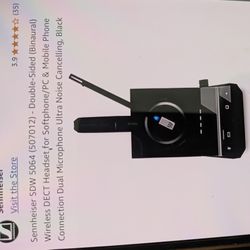 🎧 Sennheiser SDW 5064 Wireless Headset – Like New! 🔊