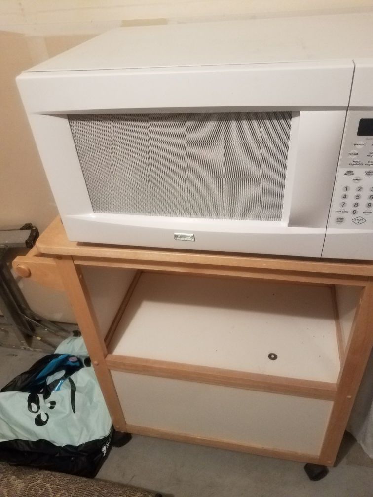 Microwave and stand