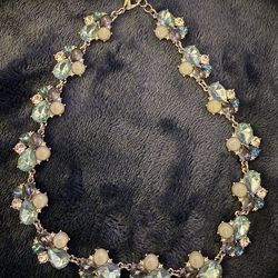 Blue rhinestone necklace charter club