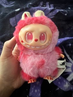 The Monsters Labubu Pink Plush Art Toy