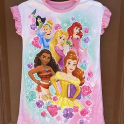 Princess Satin Nightgown Pajamas 5T