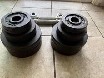Dumbbells 33 Ponds Each 66 Total Adjustable