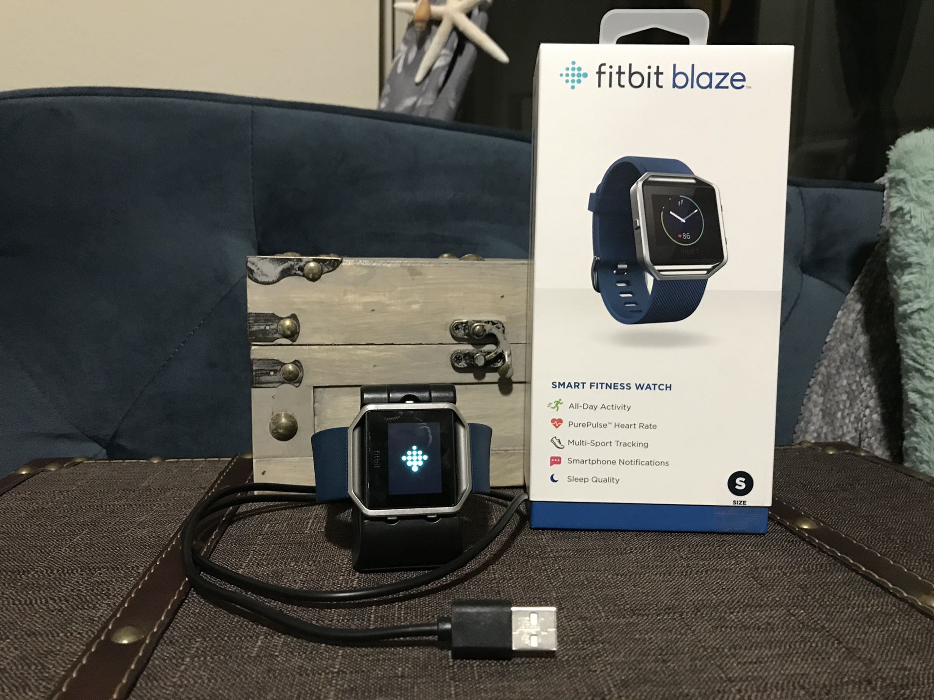 FitBit Blaze with Standing Charger and Custom Bands