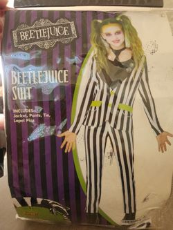 Girls Beetlejuice Halloween Costume