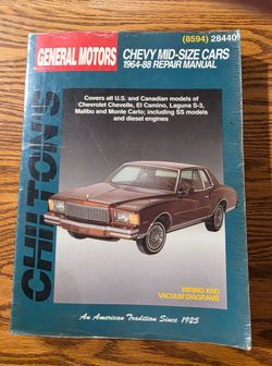 General Motors Chevy Mid Size Cars 1964-88 Repair Manual by Chilton - (8594) 28440