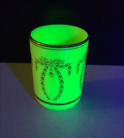 Beautiful Vintage Custard Glass Tumbler, Made by Heisey Glass