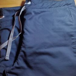 XS Pewter Unisex Short Scrub Pants 