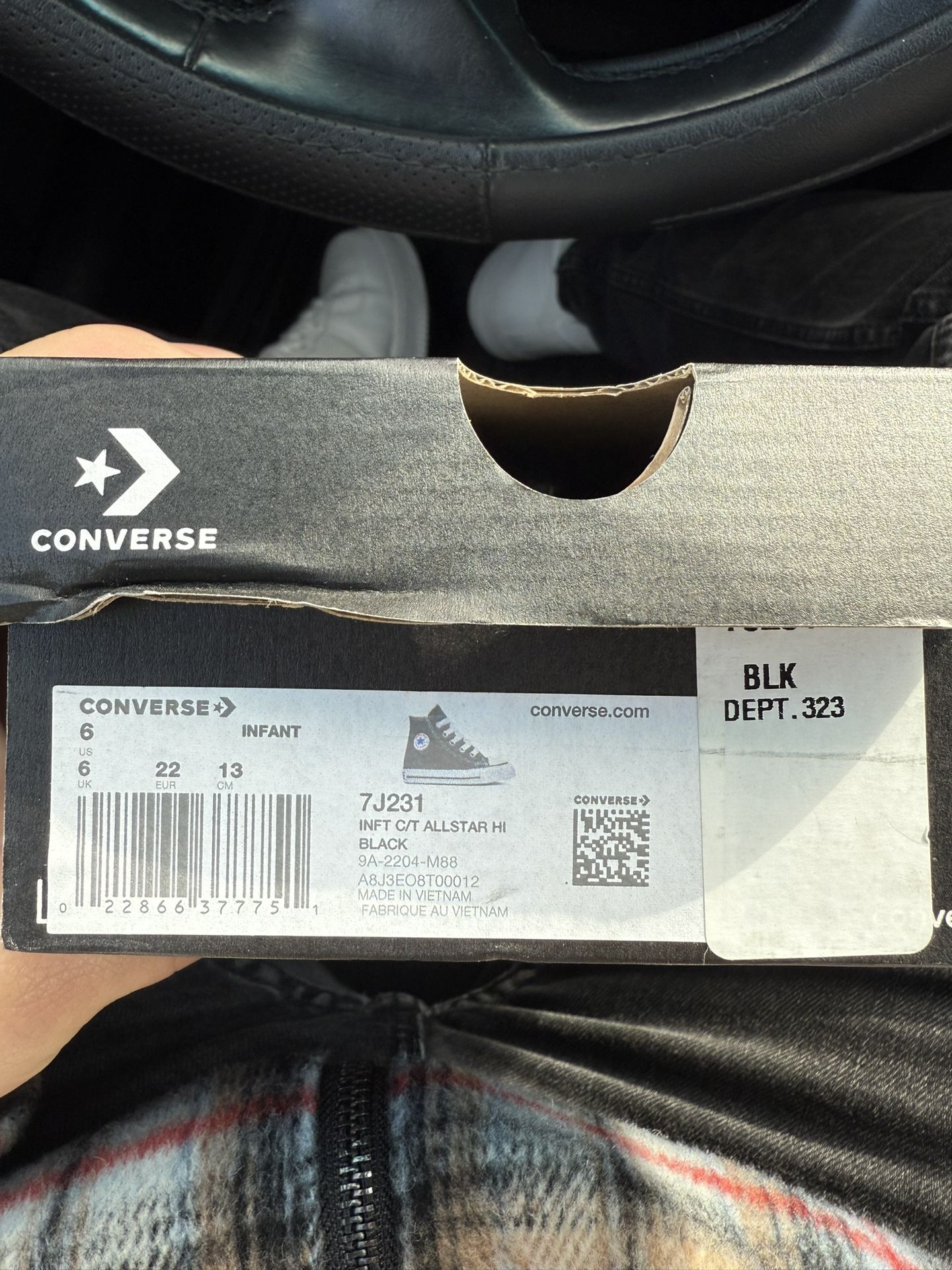 High Converse BLK TD