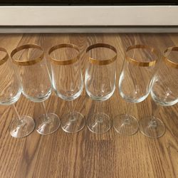 Pottery Barn Champagne Glasses Set Of 6