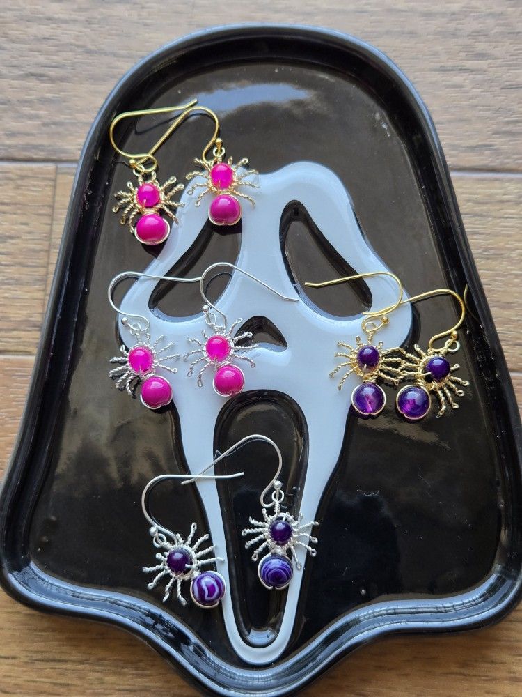 Handmade Spider Earrings