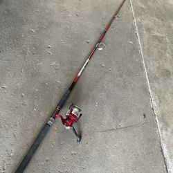 9' Master Spectra 3210RD Fishing Pole With 1 Ball Bearing Wheel 