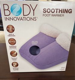 Body Innovations Heated Foot Warmer with Massage – Brand New