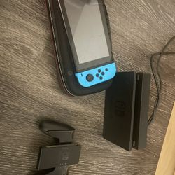 Nintendo Switch With Mario Cart Game 