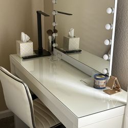 Vanity Mirror and Desk
