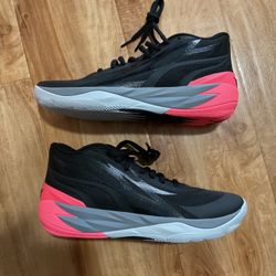 Puma MB.02 LaMelo Ball Mid “Flare” Black Sunset Shoes - 9.5, 10.0