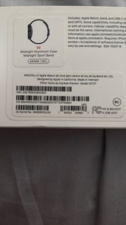 Apple Watch SE 2 44mm Black
