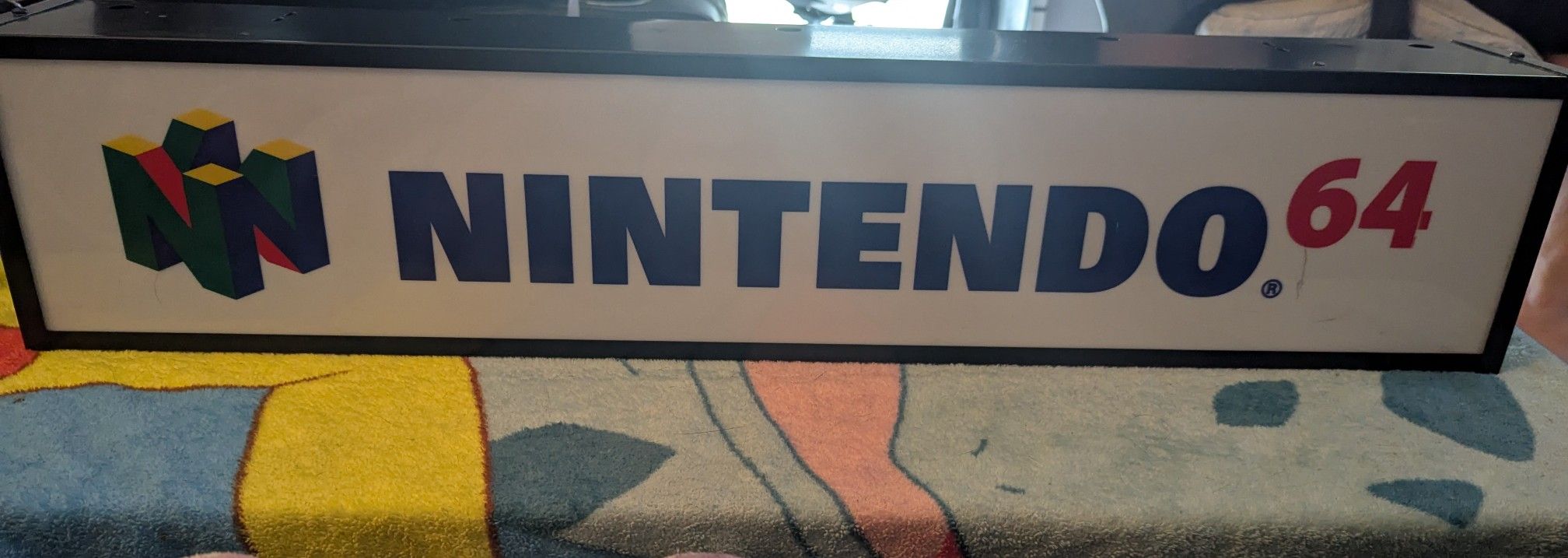 Official Nintendo 64 Light Up Store Display Sign