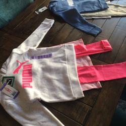 Puma Set 3pcs Brand New / $35 Each / Boy  3T -4T / girl 5t -6T / New Clothes / Xmas Gift Present / Tshirt Leggings And Hoodie Set 
